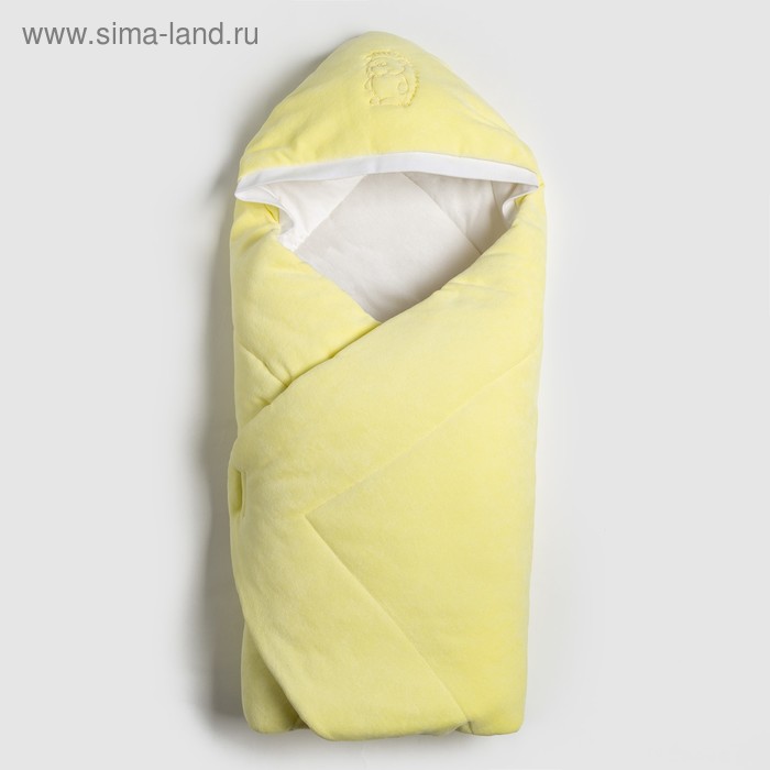 Конверт-одеяло с вышивкой, размер 90*90 см, цвет жёлтый 2157 Желт - Фото 1