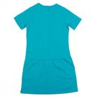 Платье с коротким рукавом для девочки, рост 98-104 см, цвет бирюзовый - Фото 8