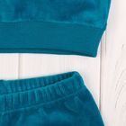 Комплект детский (толстовка, брюки), рост 62-68 см, цвет синий - Фото 5