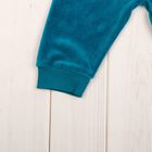 Комплект детский (толстовка, брюки), рост 74-80 см, цвет серо-синий - Фото 6