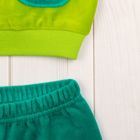Комплект детский (толстовка с капюшоном, брюки), рост 62-68 см, цвет зелёный 585-AZ_М - Фото 7
