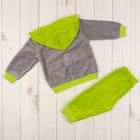 Комплект детский (толстовка с капюшоном, брюки), рост 62-68 см, цвет салатовый 585-AZ_М - Фото 2
