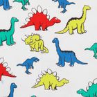 Комплект детский (боди, ползунки, чепчик), рост 62 см, принт динозавры - Фото 7