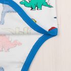 Комплект детский (боди, ползунки, чепчик), рост 68 см, принт динозавры - Фото 9