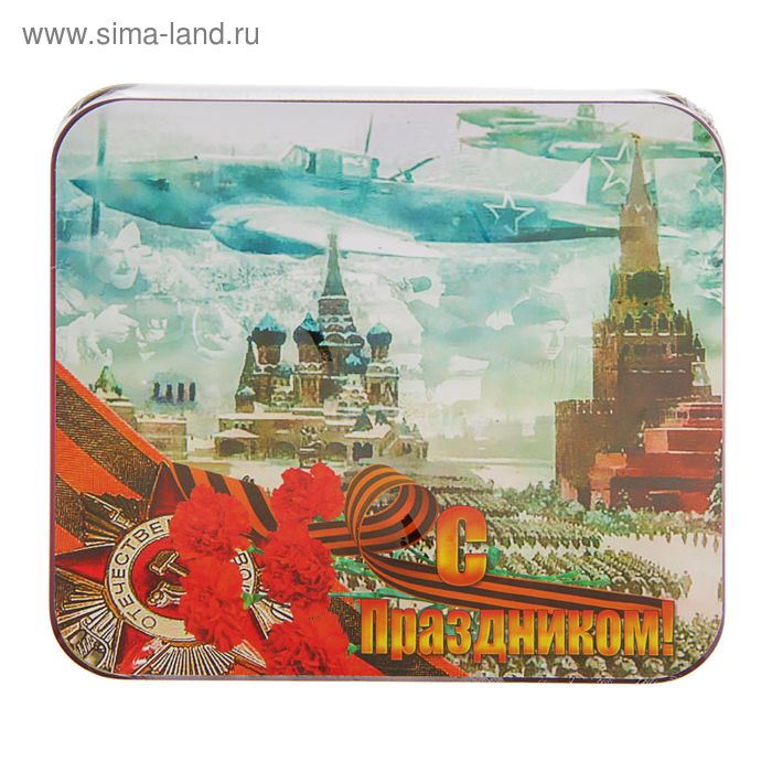 Чай черный цейлонский подарочный ларец ассорти "Праздничное" с магнитом 100гр - Фото 1