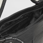 Сумка женская на молнии, 1 отдел, наружный карман, цвет чёрный - Фото 5