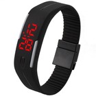 Часы наручные электронные "Скайер", застежка на магните, l-25 см, черные - Фото 2