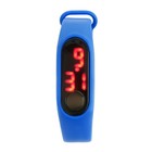 Часы наручные электронные "Арендал", l-22.5 см, синие - фото 8525861