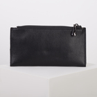 Кошелёк женский, отдел на клапане, цвет чёрный - Фото 2