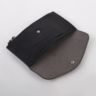 Кошелёк женский, отдел на клапане, цвет чёрный - Фото 3
