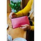 Кошелёк женский, отдел на клапане, цвет малиновый - Фото 6