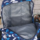 Рюкзак школьный, отдел на молнии, 3 наружных кармана, 2 боковые сетки, усиленная спинка, цвет синий - Фото 4