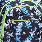 Рюкзак школьный, отдел на молнии, 3 наружных кармана, 2 боковые сетки, цвет чёрный/разноцветный - Фото 4