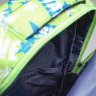 Рюкзак школьный, отдел на молнии, 3 наружных кармана, 2 боковые сетки, цвет зелёный - Фото 5