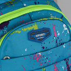 Рюкзак школьный, отдел на молнии, 3 наружных кармана, 2 боковые сетки, усиленная спинка, цвет голубой - Фото 4