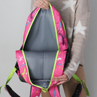 Рюкзак школьный, отдел на молнии, 3 наружных кармана, 2 боковые сетки, усиленная спинка, цвет малиновый - Фото 5