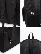 Рюкзак складной на молнии, с сетчатыми карманами, размер 31×11×39 см, чёрный - Фото 2