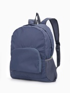 Рюкзак складной на молнии, с сетчатыми карманами, размер 32×10×41 см, синий - Фото 3