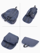 Рюкзак складной на молнии, с сетчатыми карманами, размер 32×10×41 см, синий - Фото 9