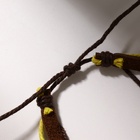 Браслет кожа «Стиль» корона, цвет коричнево-жёлтый, d=7,5 см - фото 45524765