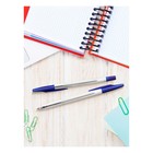 Ручка шариковая СТАММ "333", узел 0.7 мм, стержень 130 мм, чернила синие на масляной основе - Фото 7