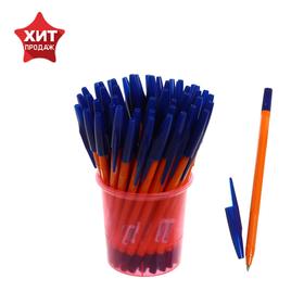 Ручка шариковая СТАММ "333", узел 0.7 мм, чернила синие на масляной основе, стержень 130 мм