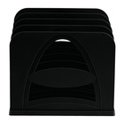 Лоток для журналов и бумаг «Стамм», сборный, 4 отделения, чёрный - Фото 7