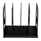 Лоток для журналов и бумаг «Стамм», сборный, 4 отделения, чёрный - Фото 8