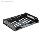 Набор лотков для бумаг Стамм «Сити», А4, горизонтальный, на металлических стержнях, 3 отделения, чёрный 1889776 - фото 7480304