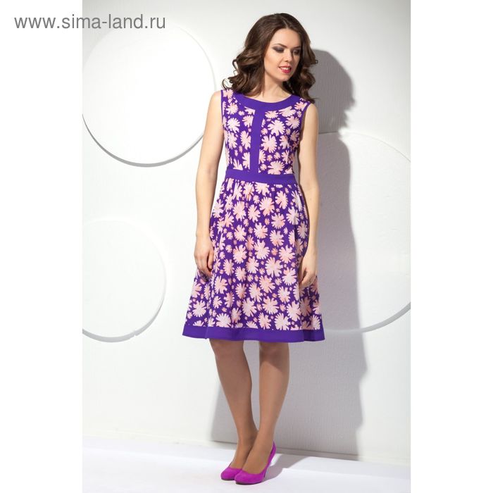 Платье женское, размер 48, цвет фиолетовый П-365 - Фото 1