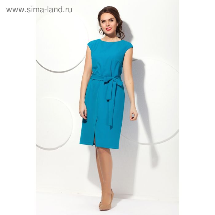 Платье женское, размер 54, цвет бирюзовый П-453/2 - Фото 1