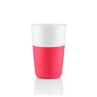Чашки для латте, 2 шт., 360 мл, розовый/белый - Фото 2