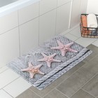 Коврик для ванной «Морские звёзды», 45×75 см - Фото 1
