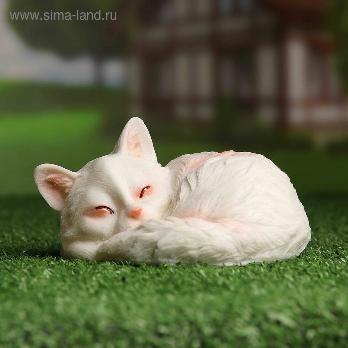 Садовая фигура "Кошка спящая" 12*14*8 см - Фото 1