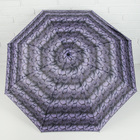 Зонт полуавтоматический «Кольца», 3 сложения, 8 спиц, R = 55 см, цвет фиолетовый - Фото 2