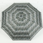 Зонт полуавтоматический «Кольца», 3 сложения, 8 спиц, R = 55 см, цвет серый/зелёный - Фото 2