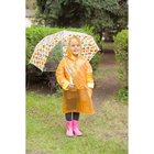 Зонт детский "Попугайчики", полуавтоматический, r=41,5см, цвет жёлтый - Фото 5