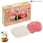 Набор фигурного мыла "С 8 марта" с ароматом клубники и жасмина - Фото 1