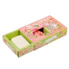 Набор фигурного мыла "С 8 марта" с ароматом клубники и жасмина - Фото 2