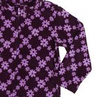Кофта  для девочки "Крошка Я" Фиолетовые цветы, рост 98-104 см, флис - Фото 3