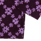Кофта  для девочки "Крошка Я" Фиолетовые цветы, рост 98-104 см, флис - Фото 4
