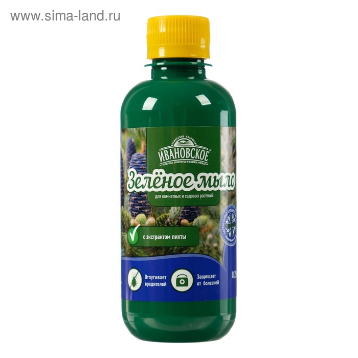 Зеленое мыло с пихтовым экстрактом, «Ивановское», 0.25 л