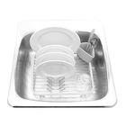 Сушилка для посуды Sinkin, белая, никель - Фото 3