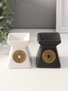 Аромалампа для эфирных масел «Монета», керамика, 8×7.5×7.5 см, МИКС - Фото 1