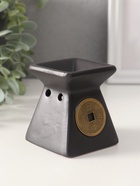 Аромалампа для эфирных масел «Монета», керамика, 8×7.5×7.5 см, МИКС - Фото 3