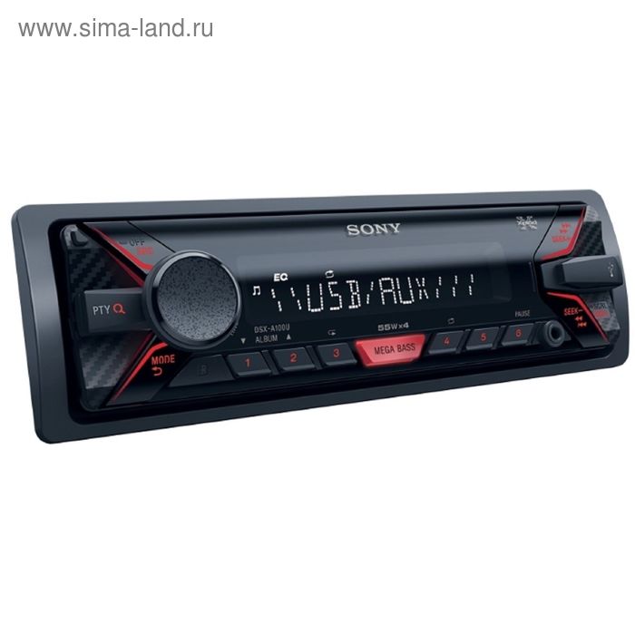 Автомагнитола Sony DSX-A100U (Красная подсветка) - Фото 1