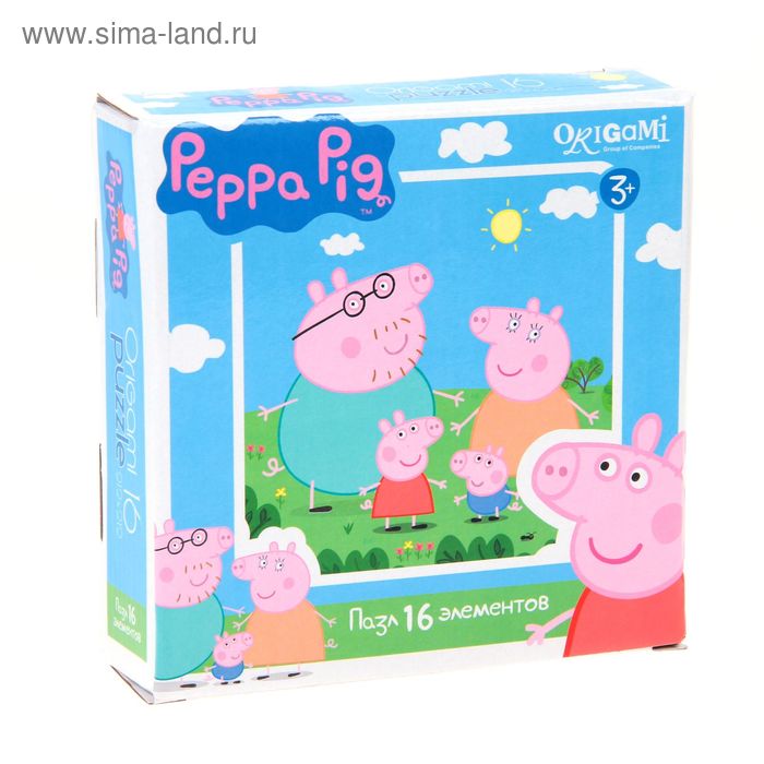 Пазл Peppa Pig, 16 элементов - Фото 1