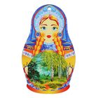 Доска разделочная деревянная "Матрешка" - Фото 1