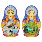 Доска разделочная деревянная "Матрешка" - Фото 3