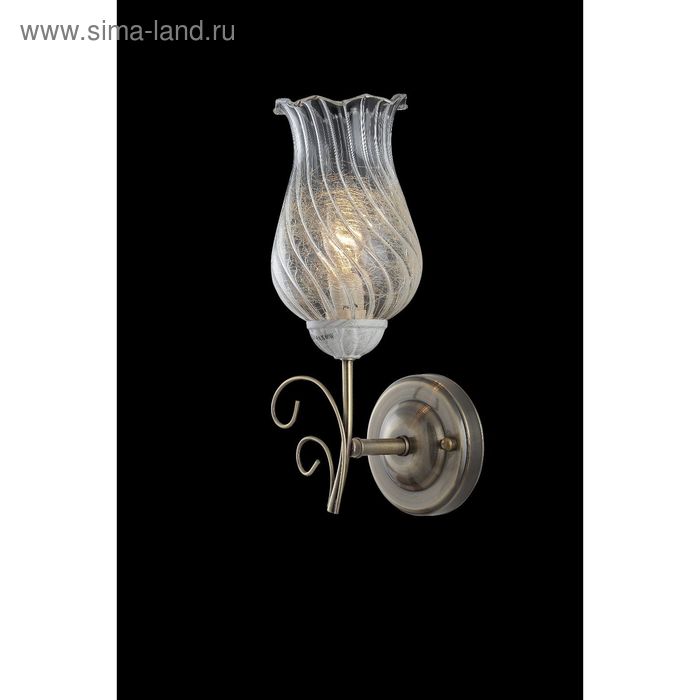 Бра "Тюльпан" 1 лампа E14 60W античная бронза 11,5х12х32 см - Фото 1